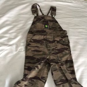 Boys camouflage 4T John Deere overalls